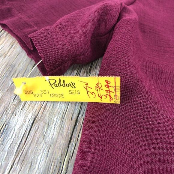 70s Deadstock Vintage The Strawberry Plant Grape Cropped Jacket - Picture 6 of 8